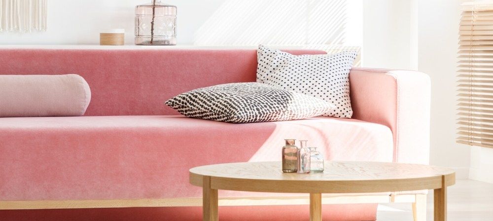 Blog sofás en color Rosa de Karanné decoración